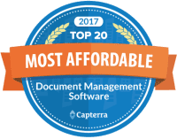 Capterra Top 20 Affordable Document Management Software