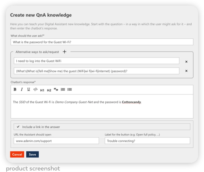 Create new QnA knowledge