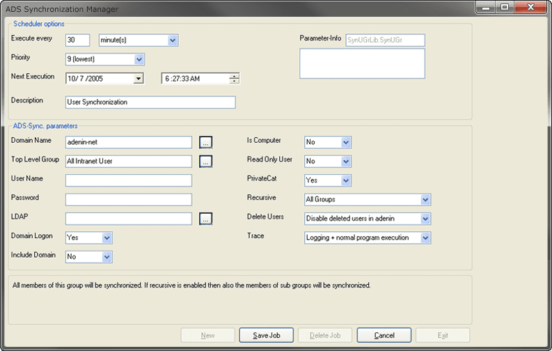 Intranet platform AD integration