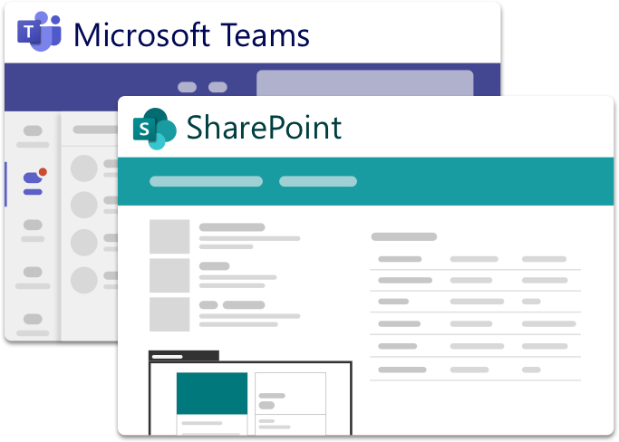 Microsoft Teams AI chatbot and Sharepoint Adaptive Cards dashboard