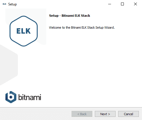 Elk install start screen