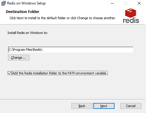 Setting Redis installation path
