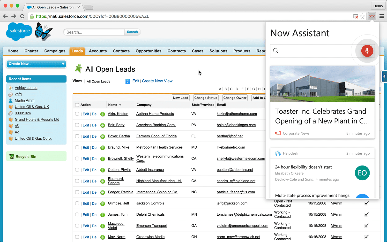 Digital Assistant Chrome Extension voice search functionality