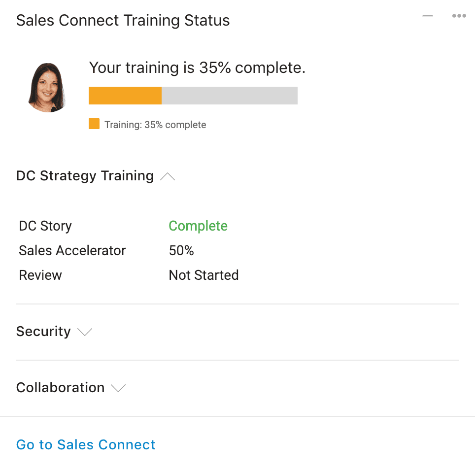 Training Status Card