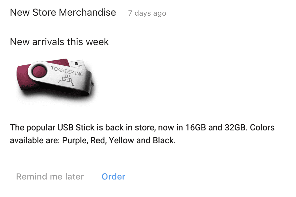 New Merchandise