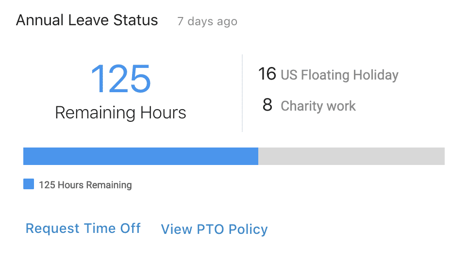 Annual Leave Status