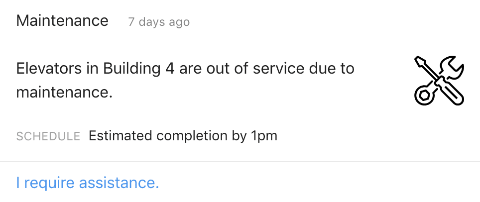 Maintenance Alerts