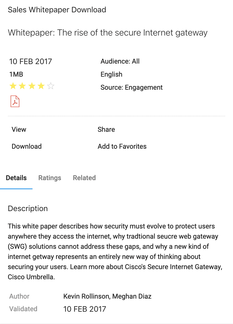 Whitepaper suggestion