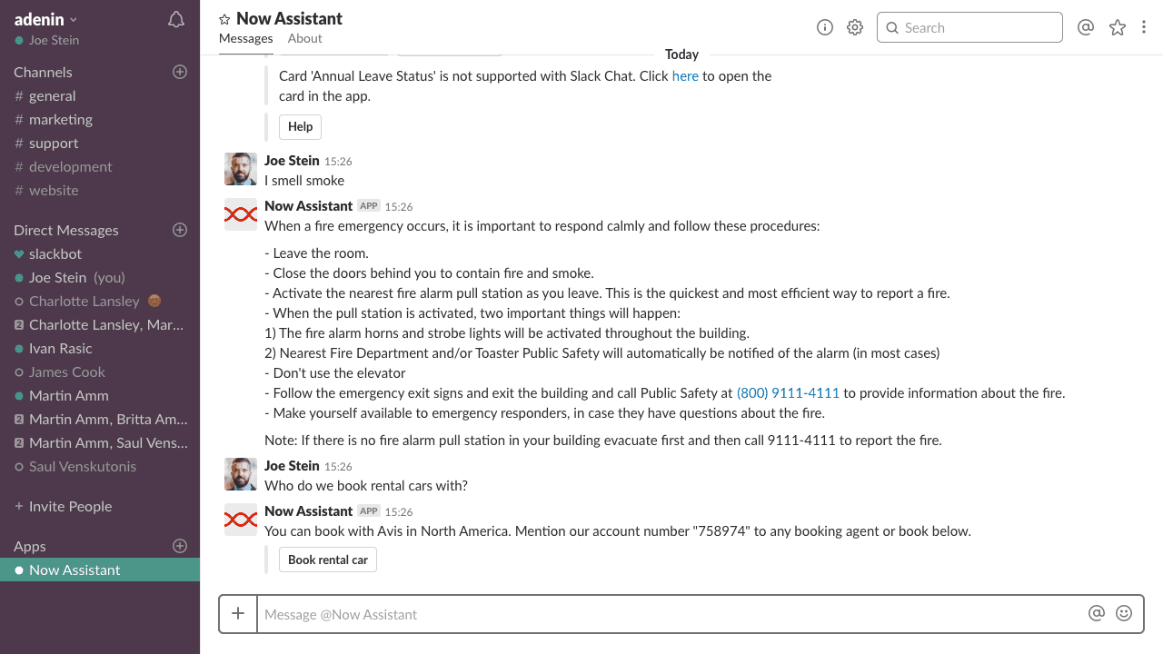 slack auto reply