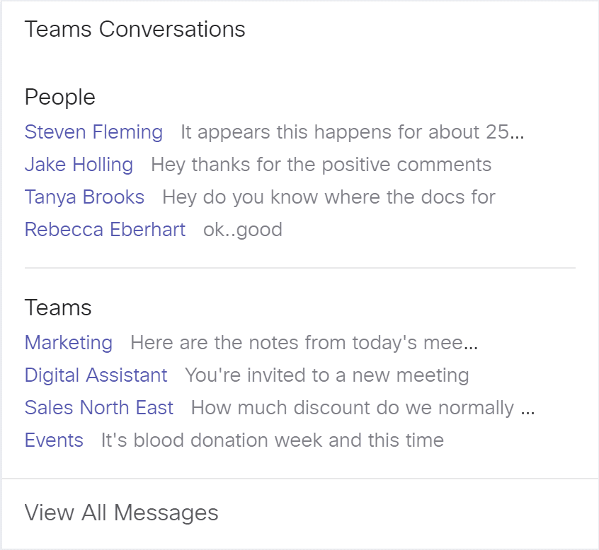 MS Teams Conversations