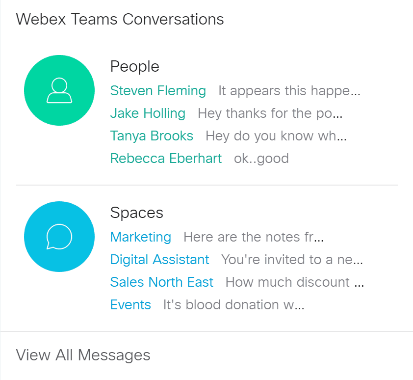 Webex Teams Conversations
