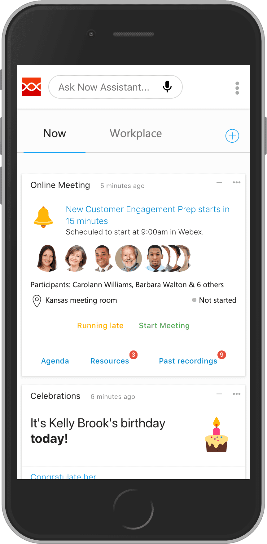adenin Digital Assistant showing key information at-a-glance