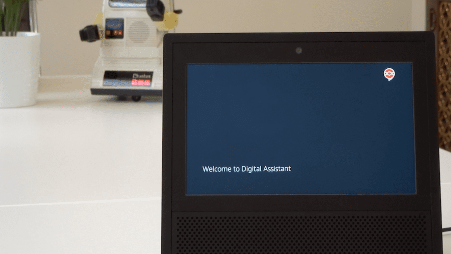 Echo Show device running the Digital Assistant skill