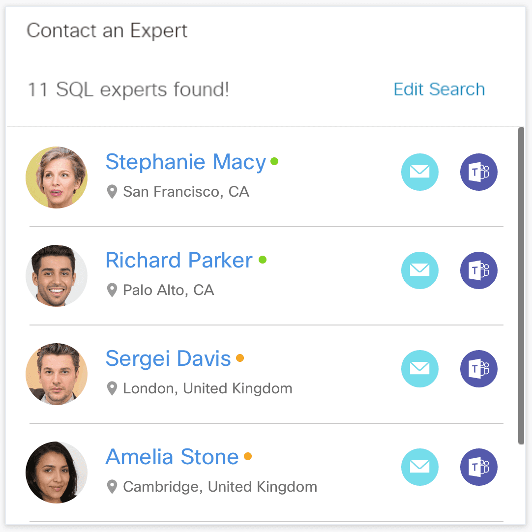 Contact an Expert