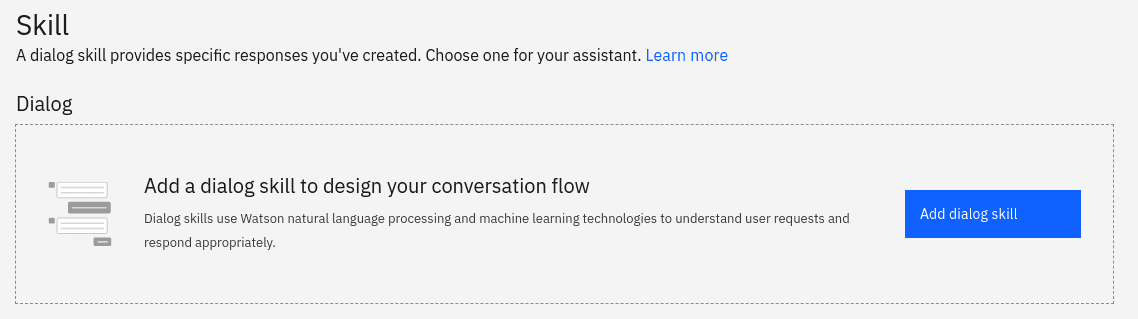 Add a dialog skill to your Watson Assistant chatbot