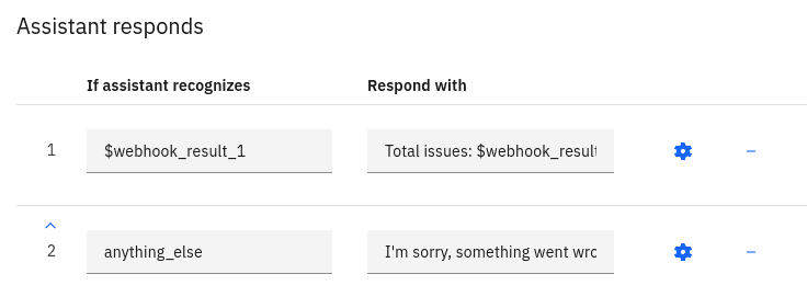 Adding responses using IBM's SpEL expressions in IBM Watson Assistant
