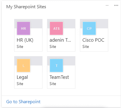 My SharePoint Sites