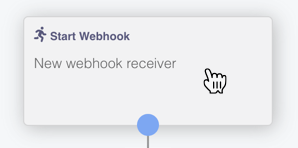 Create new webhook receiver
