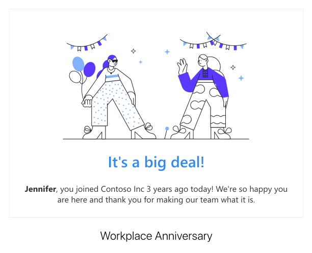 A HR Adaptive Card template designed for better employee reward and user satisfaction