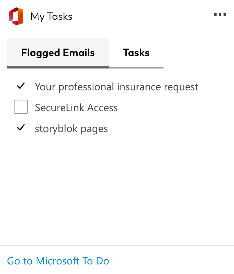 It's easy to get mixed up between various ways of setting reminders, flag emails, etc. This handy makes sure nothing slips your mind, by presenting all your Outlook task lists as a neat tabbed interface.