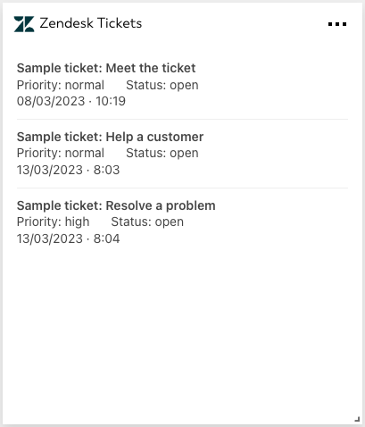 Get your Zendesk tickets in a convenient list that you can pin to your Board or subscribe to receive notifications for.
